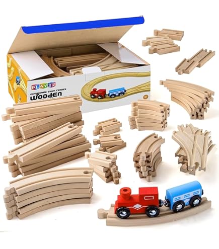 Amazon.com: Orbrium 8 Track End Bumper Buffer Stop Set Wooden